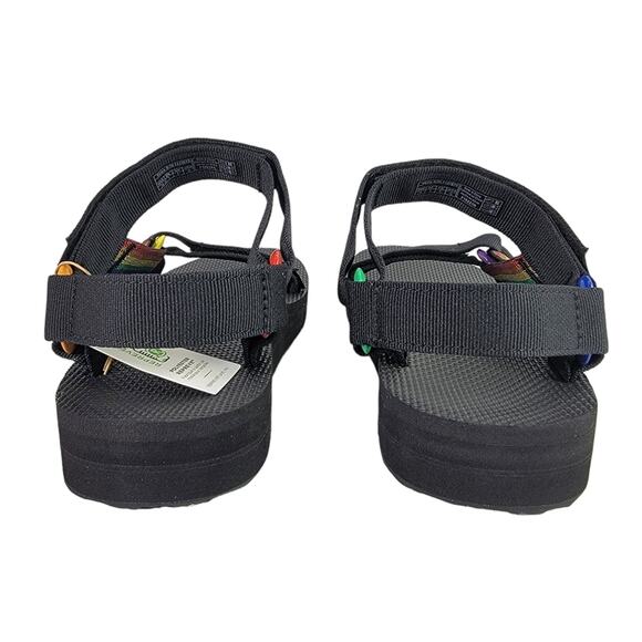 New Teva Mens Pride Rainbow Stripe Open Toe Sandals LGBTQ Size 10 main image 10